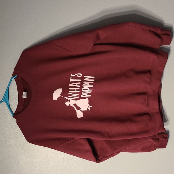Gildan Tops - Mary poppins burgundy sweatshirt